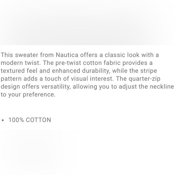 Nautica Quarter Zip Sweater Luxury Knit Colorblock Stripe Green Gray Men Size XL - Picture 16 of 16